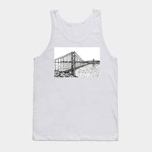 GOLDEN GATE BRIDGE ink painting .2 Tank Top